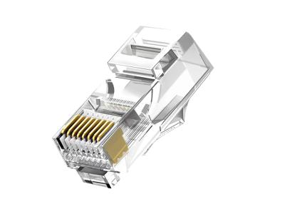 CAT 5e Network Crystal Head RJ45 Connector Gold Plated