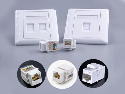 CAT6PL-1 port Ethernet wall plate ethernet wall outlet