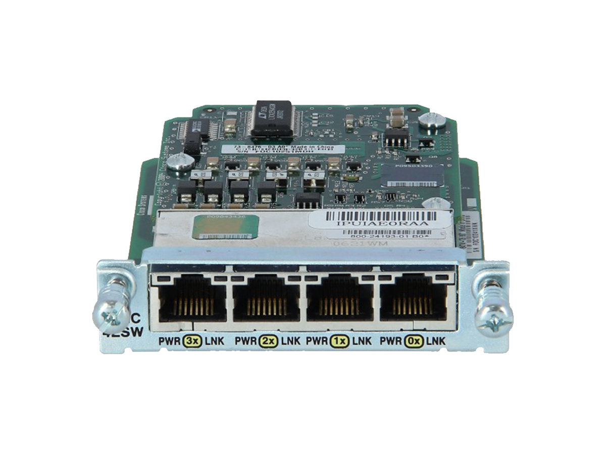 HWIC-4ESW-POE - Cisco High-Speed WAN Interface Cards