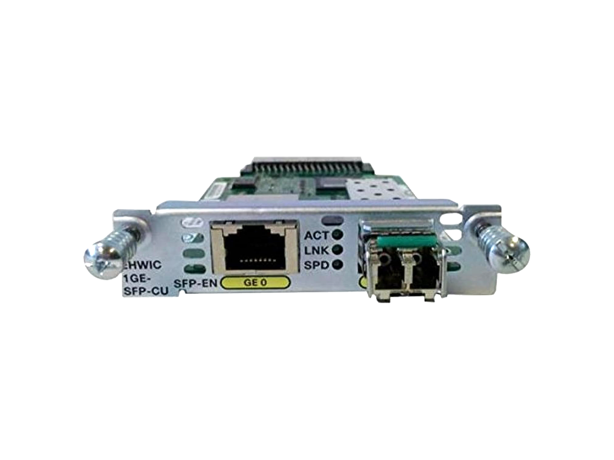 EHWIC-1GE-SFP-CU - Cisco Enhanced High-Speed WAN Interface Cards