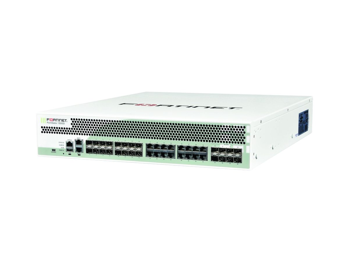 Fortinet FG-1500D Network Security Firewall 8x 10GE SFP+ 16x GE SFP