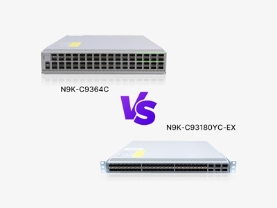 Head-to-Head Comparison: Cisco Nexus N9K-C93180YC-EX vs. N9K-C9364C