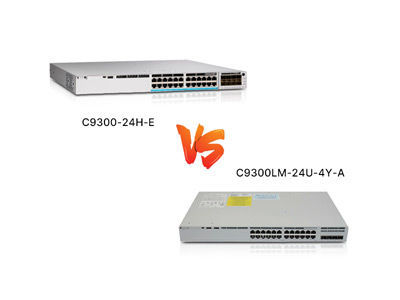 Cisco C9300-24H-E vs C9300LM-24U-4Y-A: A Detailed Comparison of Fixed vs Modular Access Switches