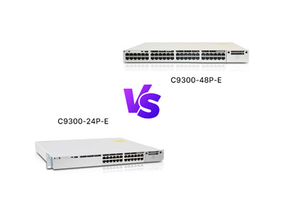Cisco C9300-24P-E vs C9300-48P-E: A Detailed Comparison of 24-Port vs 48-Port PoE+ Access Switches