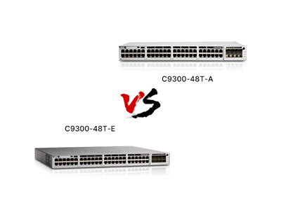Cisco C9300-48T-A vs C9300-48T-E: A Detailed Comparison of 48-Port PoE+++ Access Switches