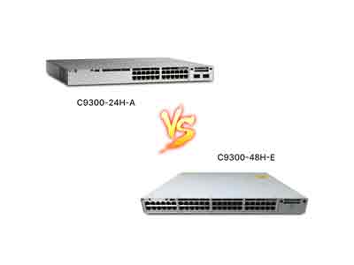 ​Cisco C9300-48H-E vs C9300-24H-A: Port Count Matters