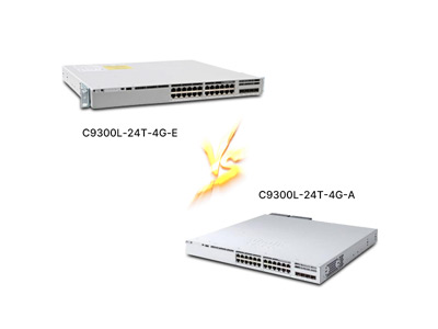 Ten Key Differences Between Cisco C9300L-24T-4G-E and C9300L-24T-4G-A