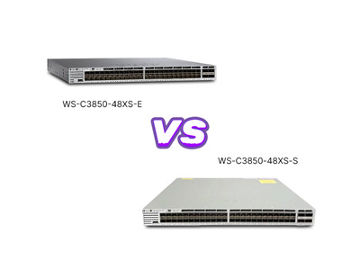 Cisco Catalyst 3850 Series Comparison: WS-C3850-48XS-E vs WS-C3850-48XS-S