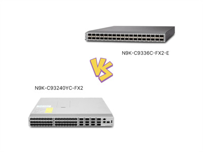 Core Comparison Between N9K-C9336C-FX2-E and N9K-C9336C-FX2