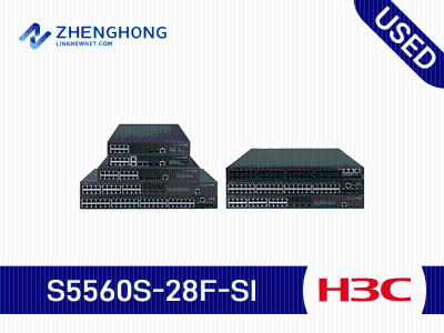 H3C S5560S-28F-SI, 24 SFP ports (including 8 combo interfaces), 4 SFP+ ports