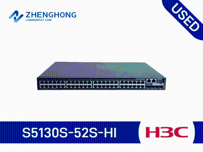 H3C S5130S-52S-HI Ethernet Switch,48*10/100/1000BASE-T,4*1G/10G BASE-X SFP+ Ports