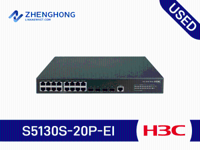 H3C S5130S-20P-EI L2 Ethernet Switch with 16*10/100/1000BASE-T Ports and 4*1000BASE-X SFP Ports