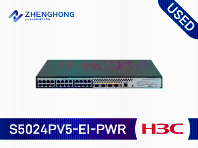 H3C S5024PV5-EI-PWR 24-port Gigabit PoE switch with 4 optical ports can vlan web page management