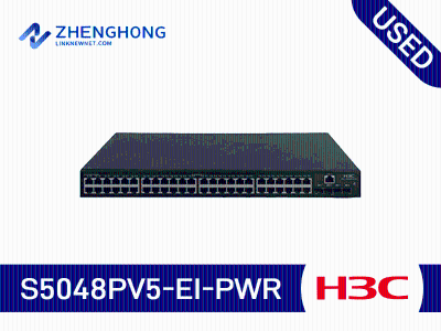H3C S5048PV5-EI-PWR 48-port Gigabit power + 4 Gigabit fiber port two-layer WEB network management enterprise-level network switch POE power supply 370W