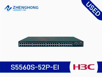 H3C S5560S-52P-EI, 48 10/100/1000BASE-T ports and 4 SFP ports