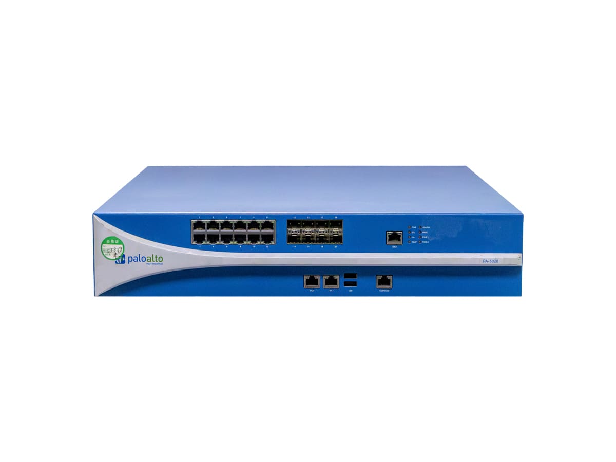 Palo Alto Networks PA-5020: 5Gbps Next-Gen Firewall with 2Gbps Threat Prevention