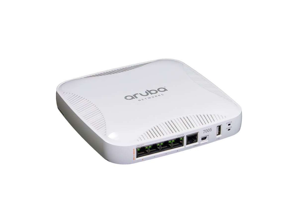 Aruba 7005 (US) 4-Port Gigabit Ethernet Controller - Supports 16 APs & 1000 Clients
