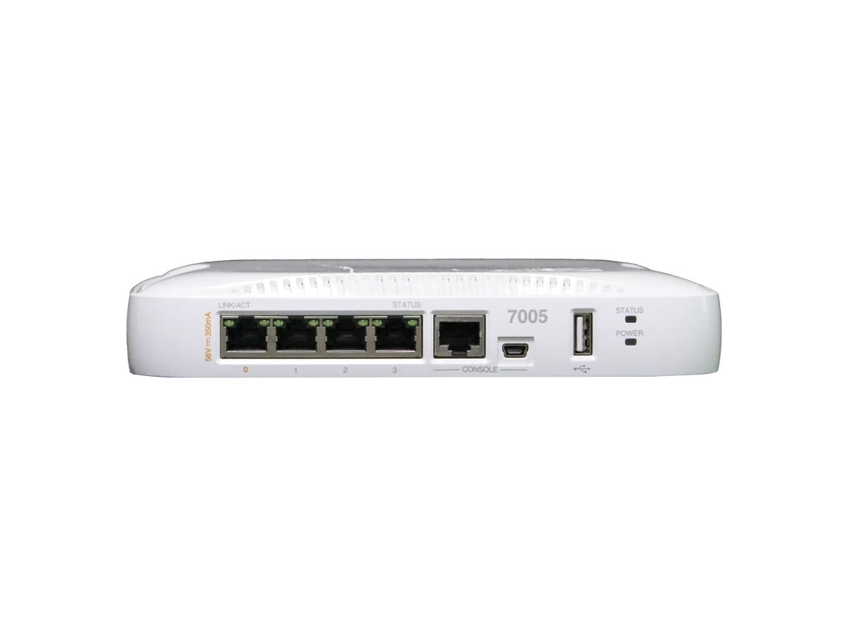 Aruba 7005 (US) 4-Port Gigabit Ethernet Controller - Supports 16 APs & 1000 Clients